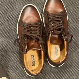 Thursday Boot Company Dark Brown Leather Sneakers